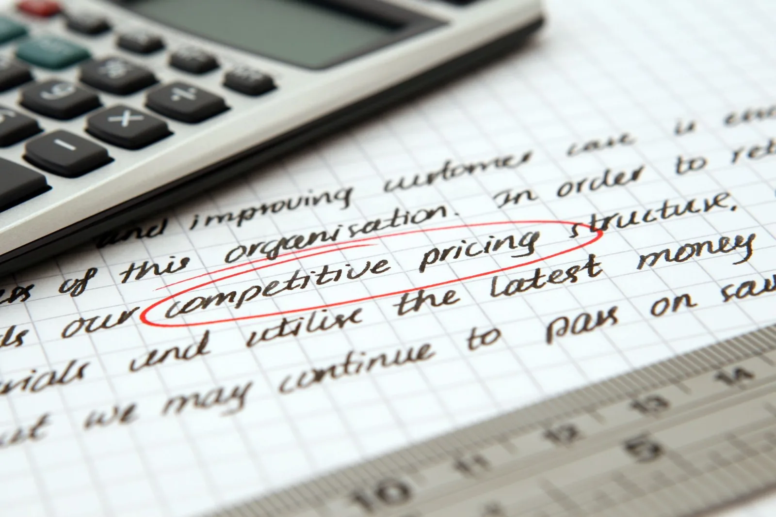 A product price list with several different rates listed next to the same item for different customer accounts
