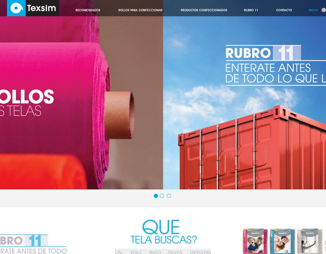 Texsim website screenshot
